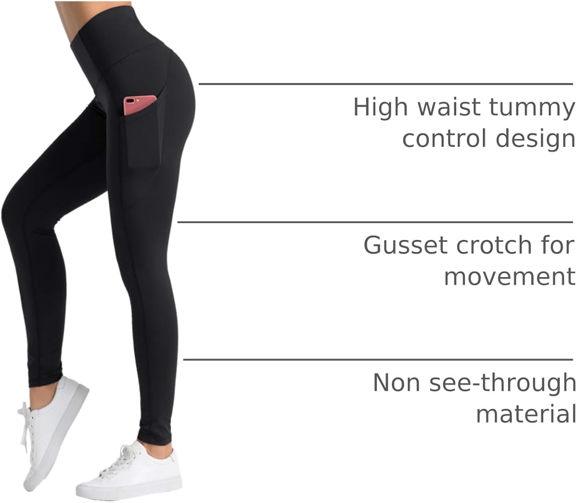 Amazon.com: Dragon Fit High Waist Yoga Leggings with 3
